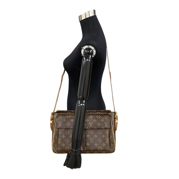 LOUIS VUITTON Vivacite GM Monogram Leather 2way Handbag Shoulder Bag Brown 19734 - Picture 2 of 9